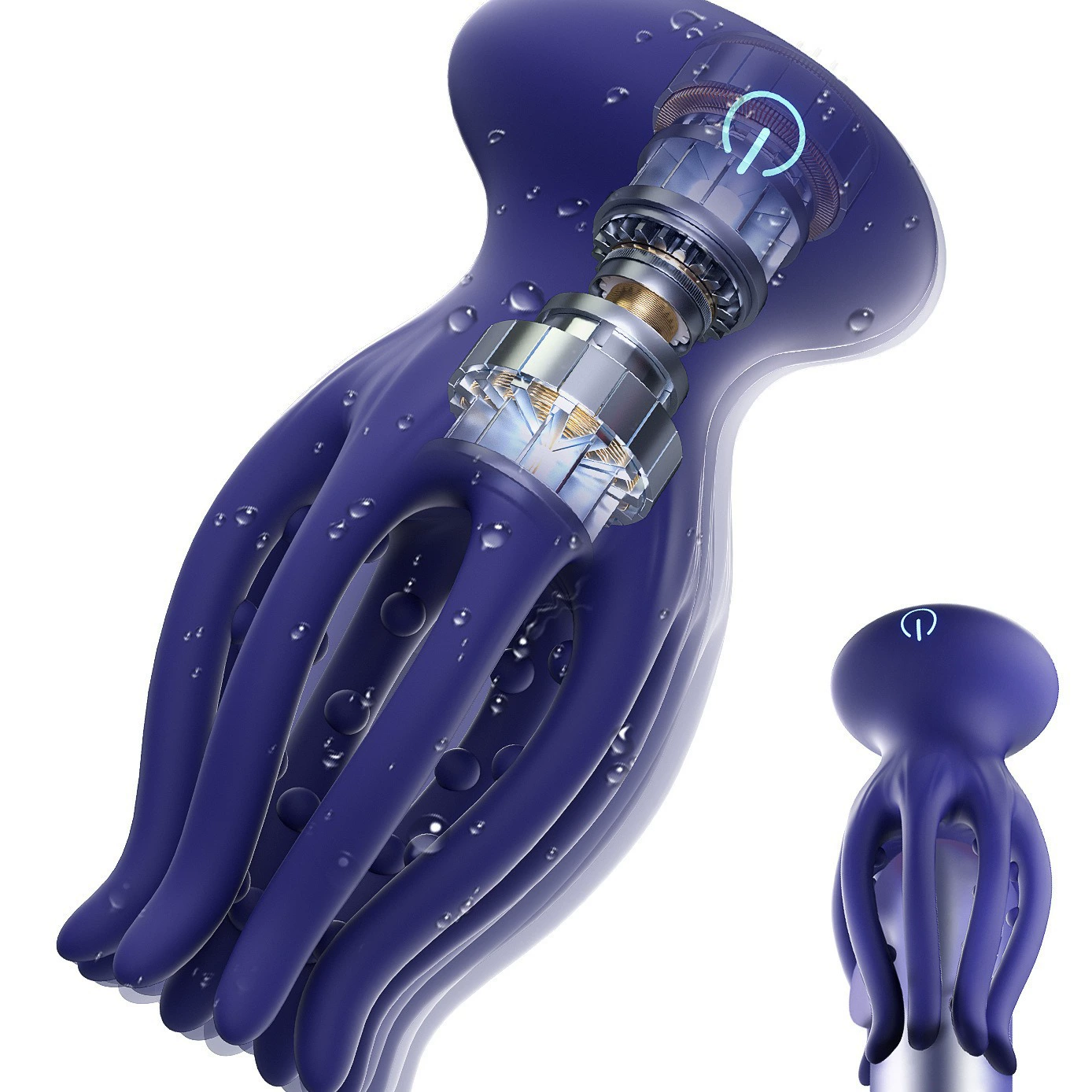 Массажёр «Медуза» (toyshcool) восьмищупальцевый вибратор, USB-зарядка, 10 режимов вибрации