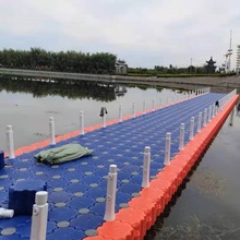 浮筒水上平台浮桥塑料漂浮摩托艇泊位漂筒码头钓鱼台栈道养殖浮桶