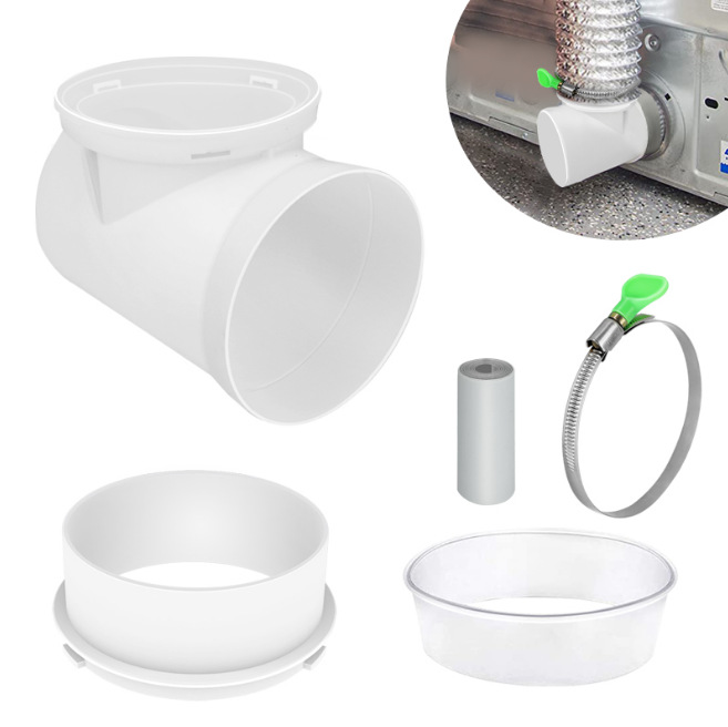 90도 커넥터*1+고정 클램프 링*1+투명 씰링 링*1+실링 스트립*1