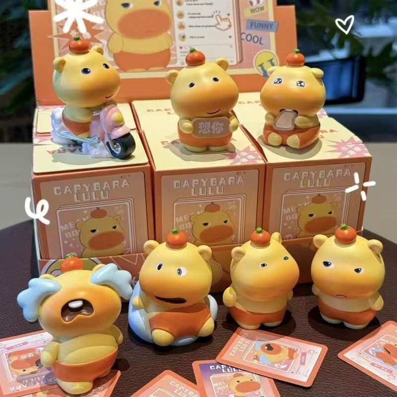 Treasure Capybara Lulu Blind Box Series Trendy Toy Ornaments Hand-Made Peripheral Cute Girls and Children's Gifts