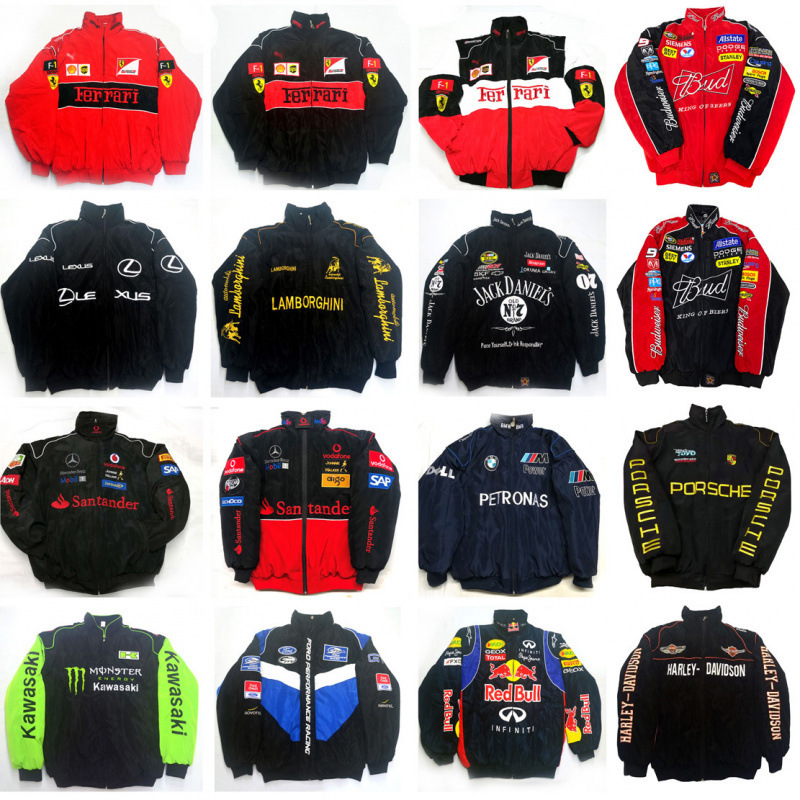 Motorcycle Baseball Suit Women Clothes Cotton Racing Suit American Jacket Coat Men Cycling Suit Wind Winter Retro