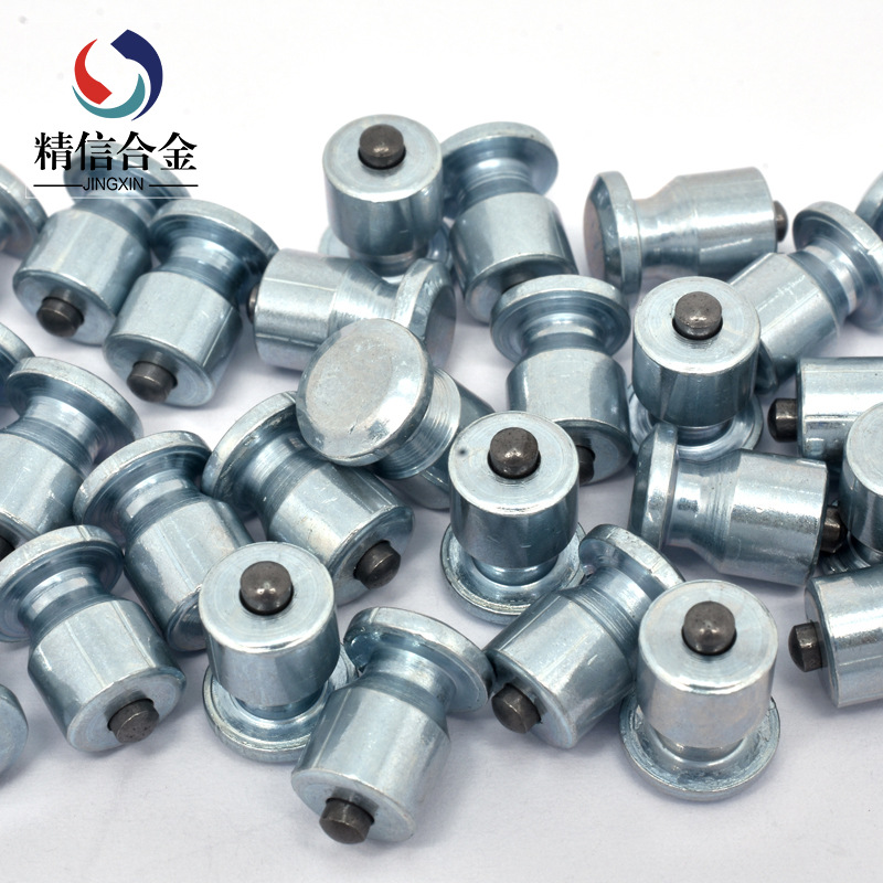 雪地用铝套防滑钉JX8-10-2酒杯型钨钢钉有孔轮胎钨耐磨升级合金