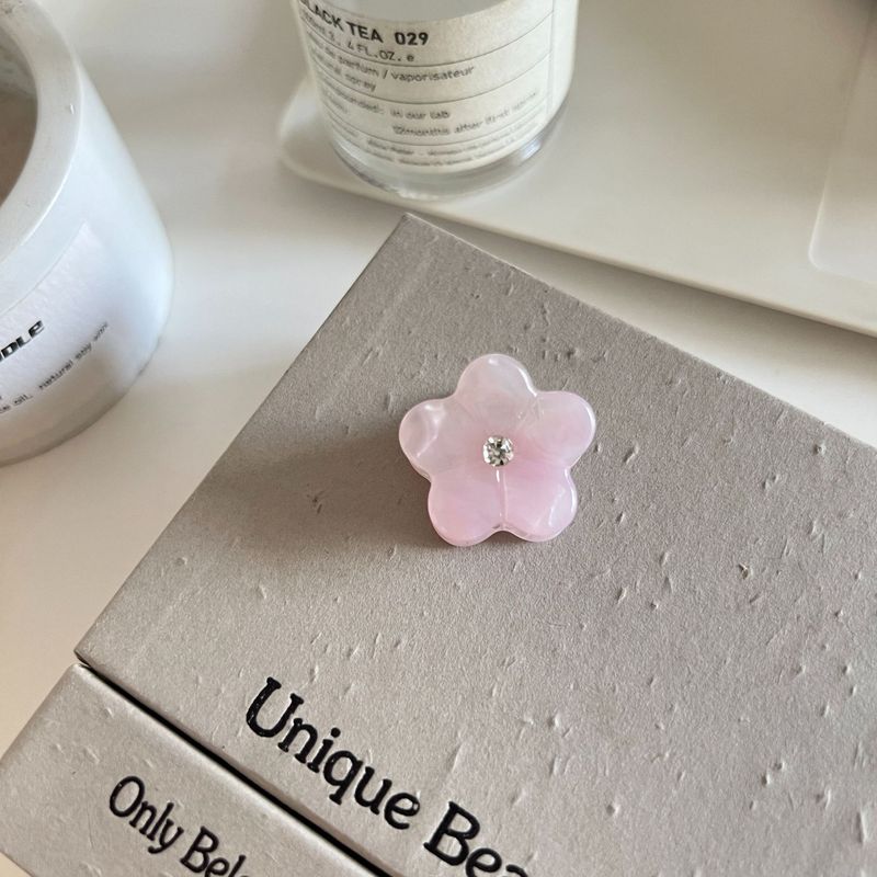 フレッシュミニフラワー花柄アセテート小さなクリップファッショナブルなヘアピンハイエンドプリンセスヘッドかわいい多用途ヘアアクセサリー新しい|undefined