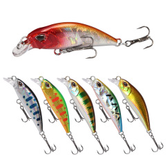 Xiao Yao 48S Micro Jigging Minnow Stream 48mm/4g Shallow-Diving Lure for Spotted Gudgeon, Perch, and Trout