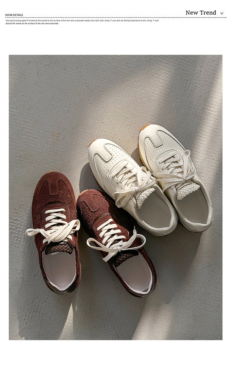 3699 Retro Jogging Shoes For Men And Women Couples Hand Woven Sports Shoes Thick Soled Height Enhancing Pointed Toe German Training Shoes_voghion.com