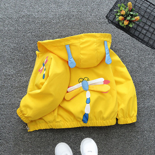 Children's clothing and girls' jackets 2024 new spring and autumn children's fashionable spring clothing for children and middle-aged children fashion thin hooded windbreaker