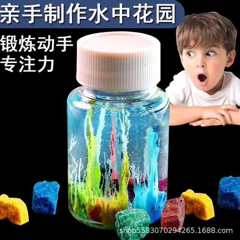 Water Garden Magic Growth Stone Children's Elementary School Science and Technology Handmade Small Production Experimental Material Pack Kindergarten Water Garden Magic Growth Stone Children's Elementary School Science and Technology Handmade Small Production Experimental Material Pack Kindergarten