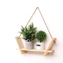 跨境实木墙上置物架客厅餐厅卧室墙面木质隔板墙壁免打孔一字隔板