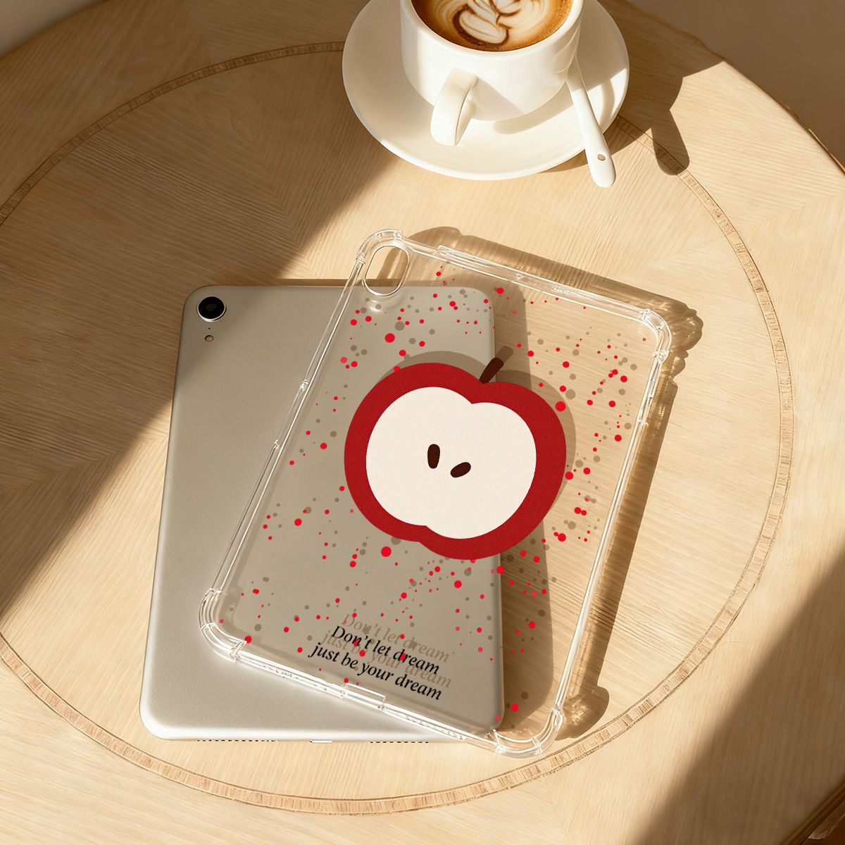 Apple tinta roja para Apple iPad de 11 pulgadas cubierta plana TPU suave anti-caída iPad Mini 6 nicho