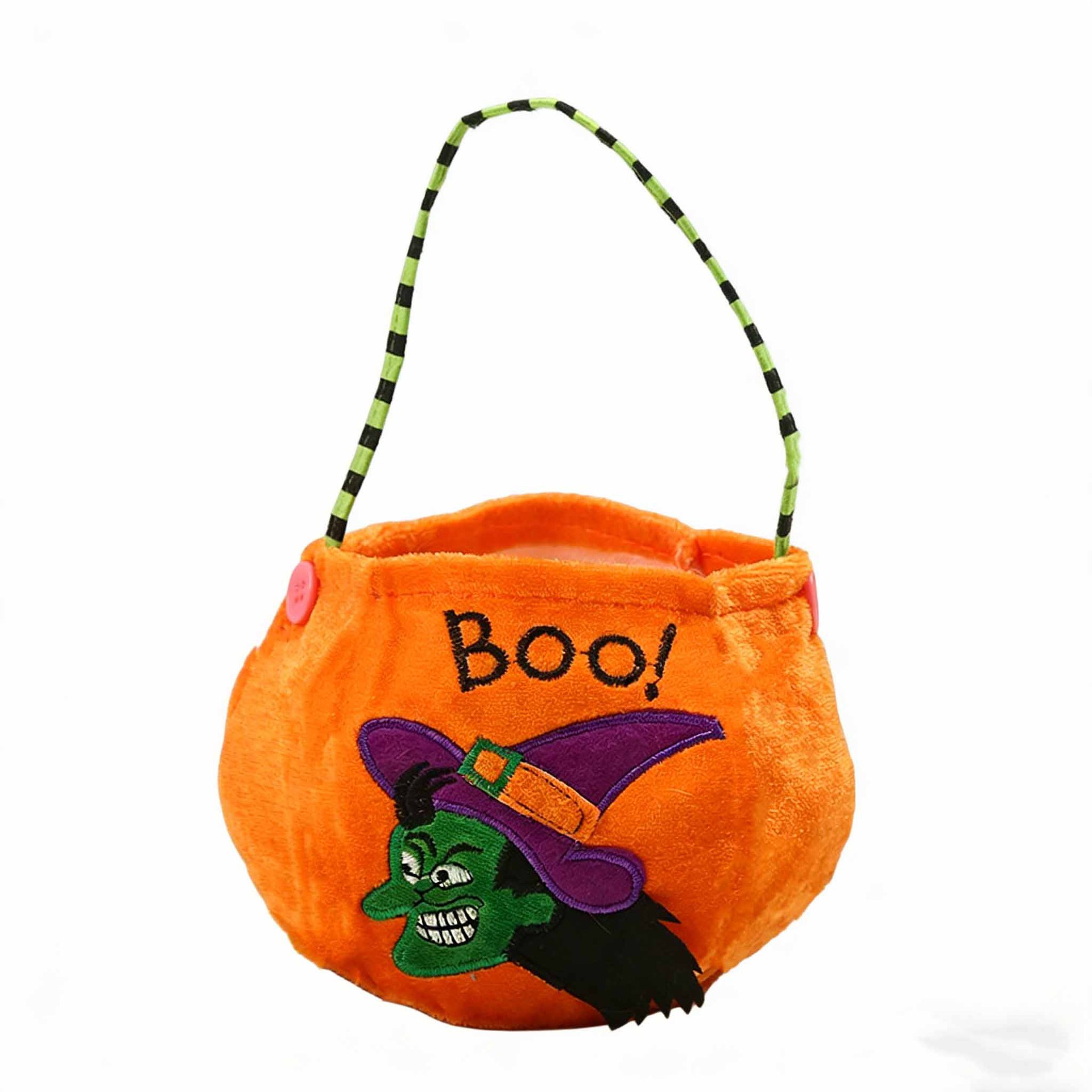 Bolsa de dulces de Halloween portátil bolsas de calabaza tridimensionales para niños regalos props de fiesta de fantasmas brujas transfronterizas props de fiesta de fantasmas