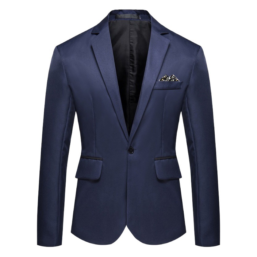 2023 new Amazon AliExpress fashion Europe and the United States single-breasted non-iron slit foreign trade casual small suit men's batch