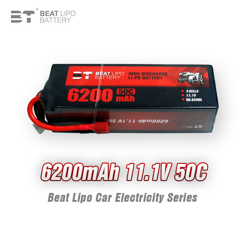 BT LIPO Battery 6200mAh/11.1 // 3S/50C/Model Racing Competition Lithium Battery