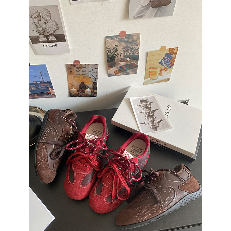 2025秋冬季新款复古轻便运动百搭休闲鞋女时尚潮鞋