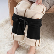 冬季加绒裤垂感韩版直筒窄版宽松休闲阔腿裤女士加厚裤子跨境货源