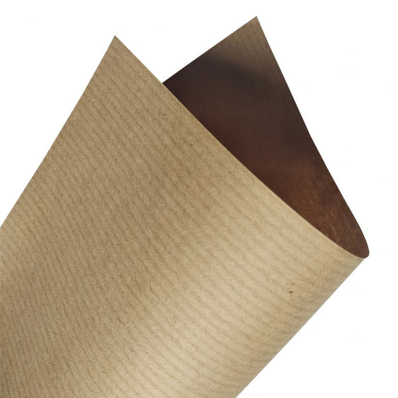 广东原色木浆单光条纹牛皮纸裁切平张卷筒 东莞批发