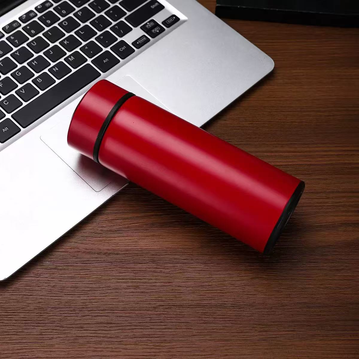 Taza de vacío inteligente Taza de agua recta de negocios de acero inoxidable 304 Pantalla de temperatura Taza de regalo publicitaria Logotipo personalizado