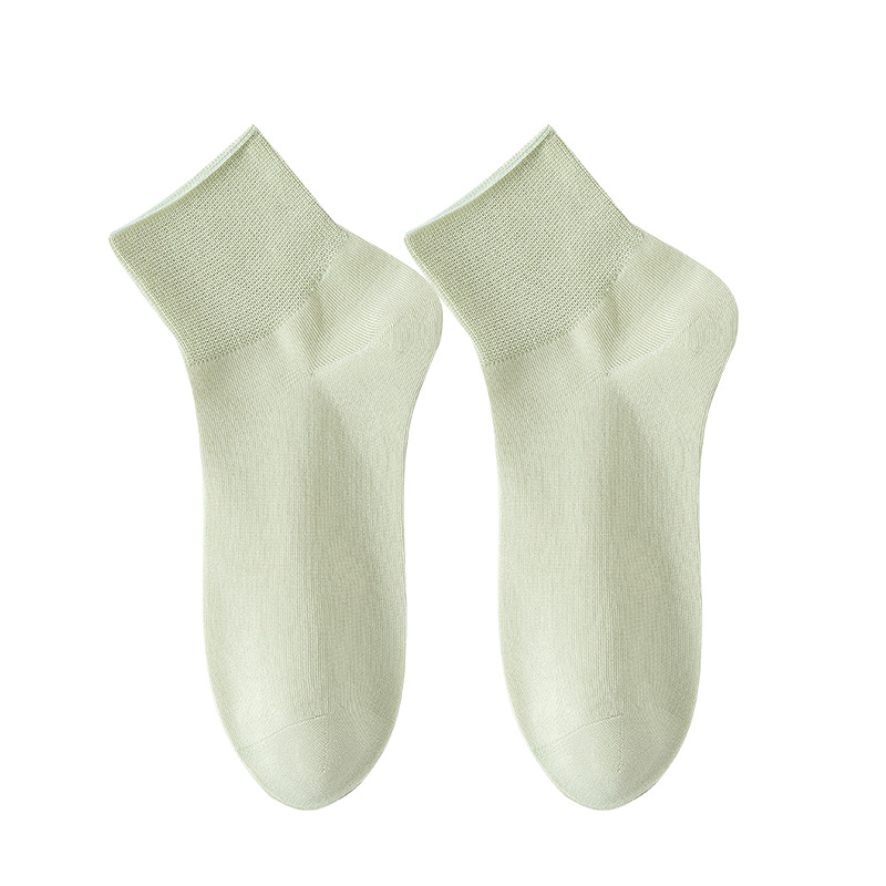 Calcetines de algodón de color sólido, calcetines de verano de mujer, calcetines sin costura, calcetines de mes, calcetines de paquete independiente, calcetines sueltas de color caramelo