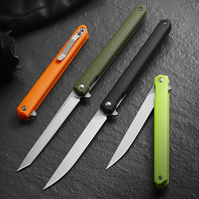 G10柄神笔折叠刀户外小刀 锋利轴承折刀荒野求生折叠式随身水果刀