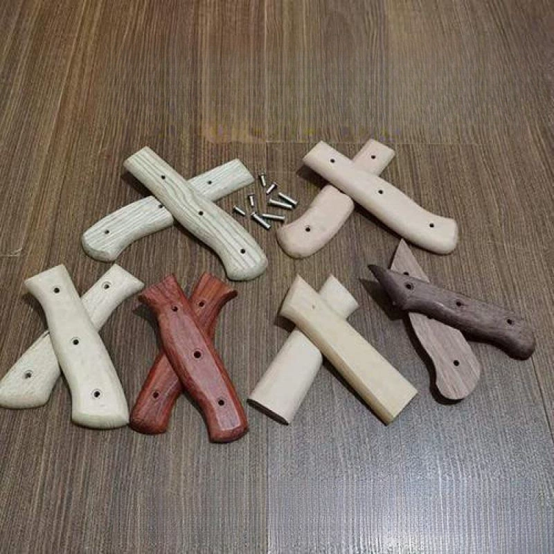 Буковый деревянный нож стержень из цельного дерева старомодный нож для замены деревянной ручки кухонный нож рукоятки фитинги ручки лопаты зеленый дерево овощной нож ручки