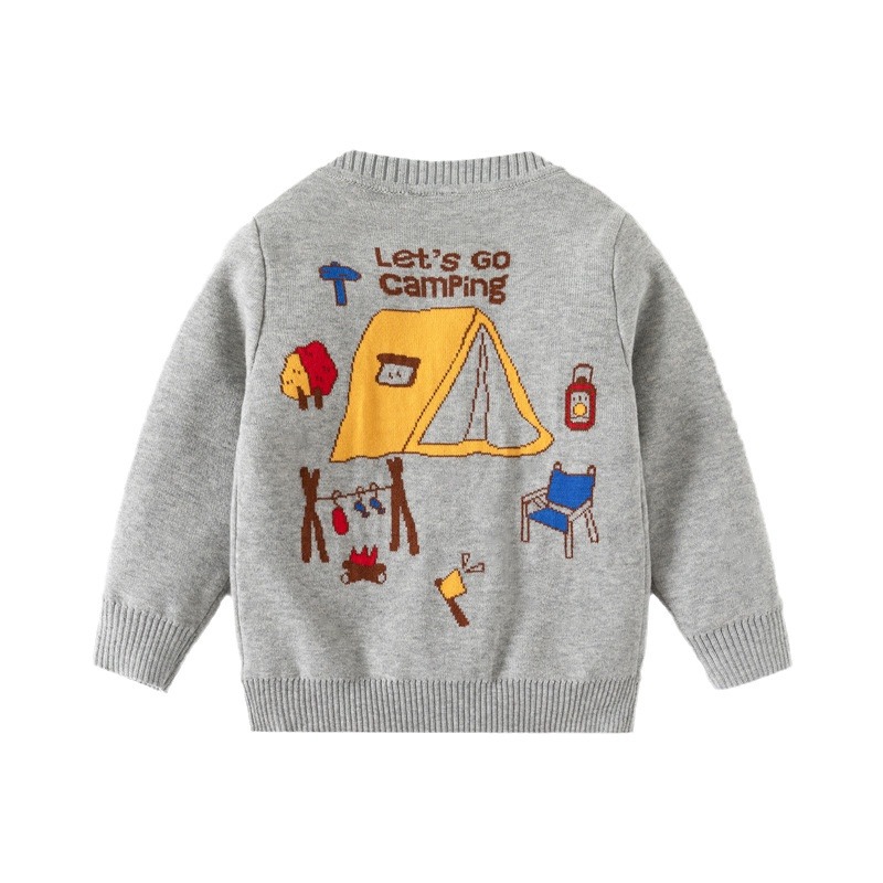 Berg kleidung jungen pullover 24 herbst und winter neue kinder urlaub stil doppel-schicht baumwollfaden strickjacke_voghion.com