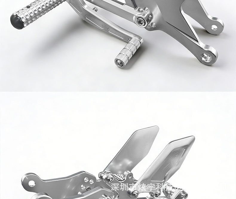 Suitable for Zhang Xue 500Rr Motorcycle Modification Parts, Multi-Hole Adjustable Aluminum Alloy Footrests for Zhang Xue 500Rr, Elevated Footrests