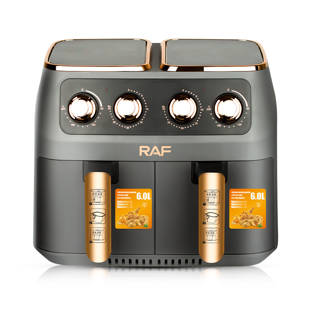 RAF freidora de aire sin aceite estándar europea y americana freidora eléctrica inteligente de gran capacidad doméstica máquina multifunción 12L