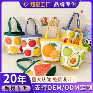 定制批发帆布袋可爱手提小布包制作logo伴手礼棉布袋