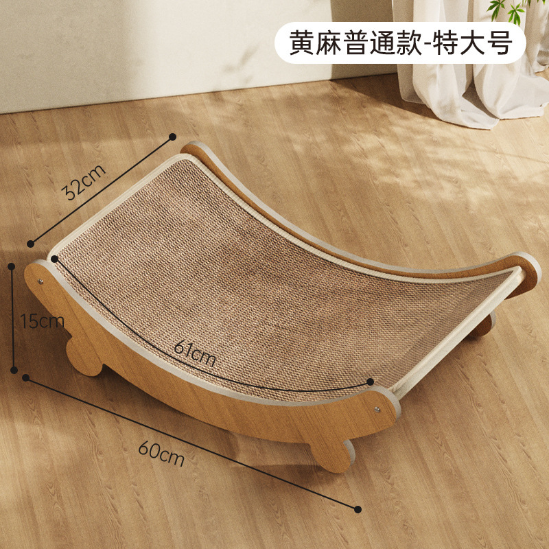 Tablero de raspado para gatos, sisal para gatos, resistente al desgaste, sin caspa, sillón reclinable grande, tablero de garra de gato, sofá anti-rasguño integrado, juguete para gatos