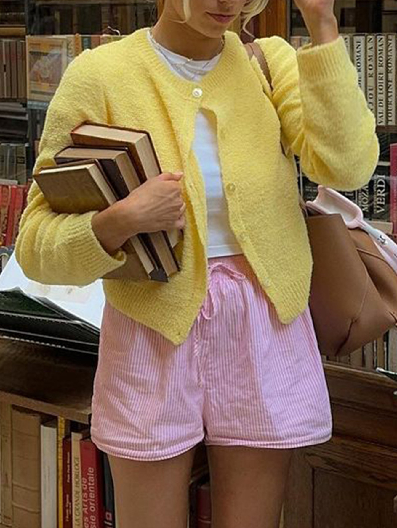 Kaikuo transfronterizo Europa y América Y2K camisa de lana de color sólido suéter de mujer 2025 otoño y invierno Amazon estación independiente