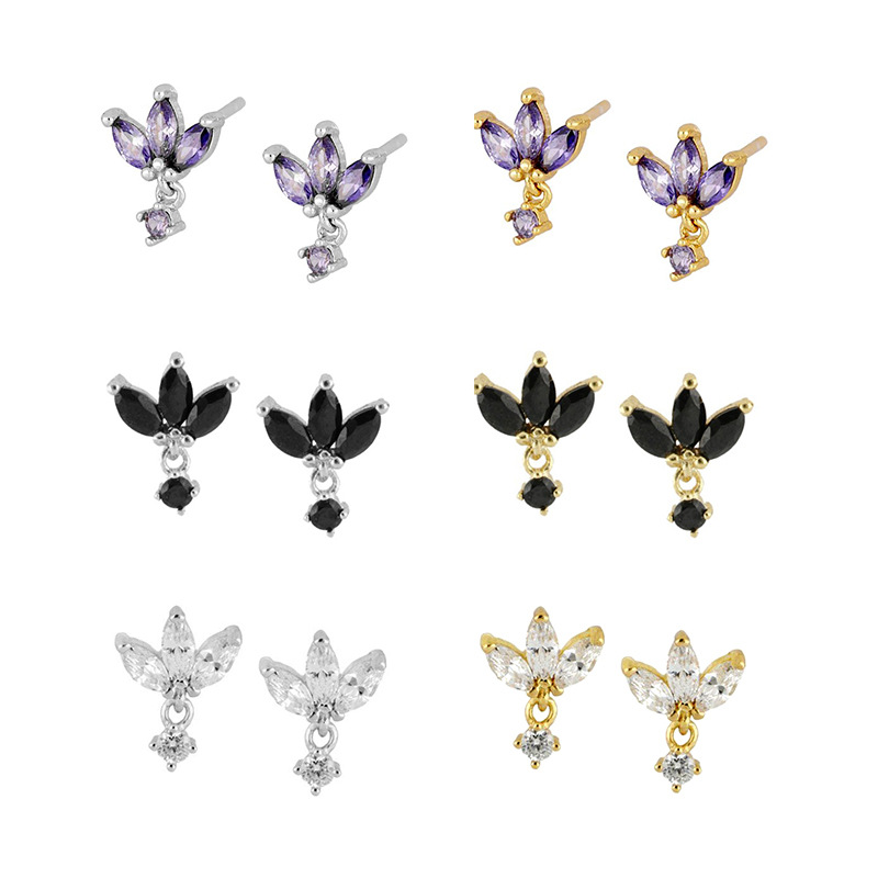 Sterling Argent Aiguille Incrusté Zircon Papillon Oreille Clip De Boucles D'oreilles Femmes Simple Élégant Boucles D'oreilles Conception De Niche Ins Style Bijoux display picture 18