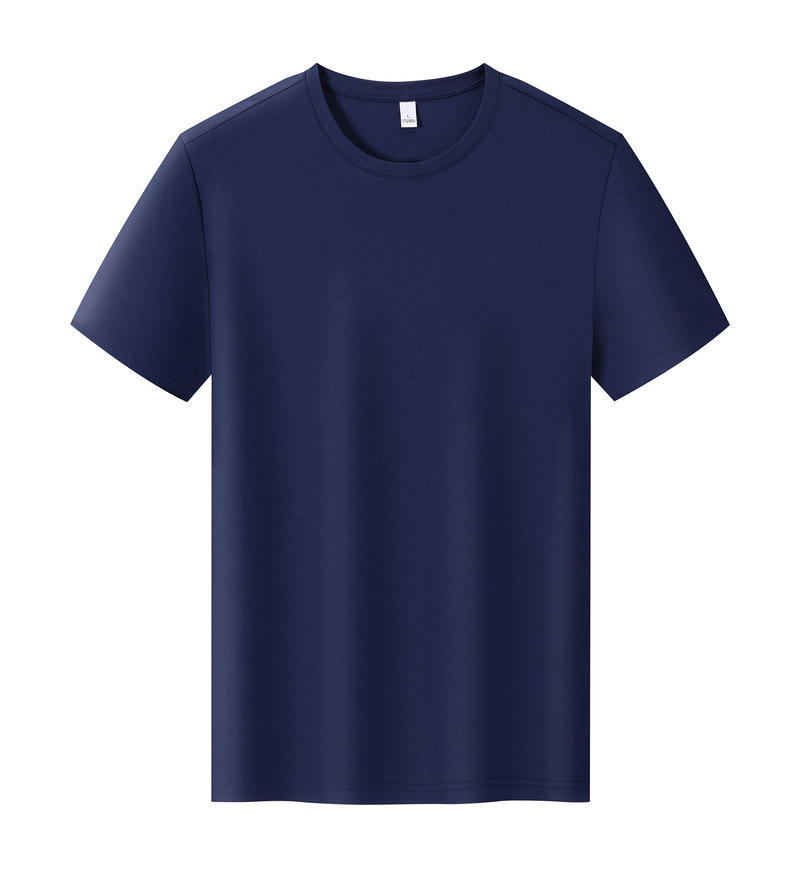 Comercio exterior europeo y americano camiseta de algodón de hielo logotipo impreso personalizado camiseta publicitaria de cuello redondo personalizada manga corta personalizada