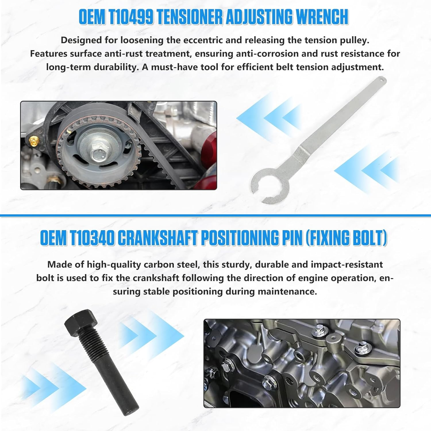 Volkswagen Ea211 1.0L 1.2L 1.4L 1.6L Engine Timing Tool Set Camshaft Tool