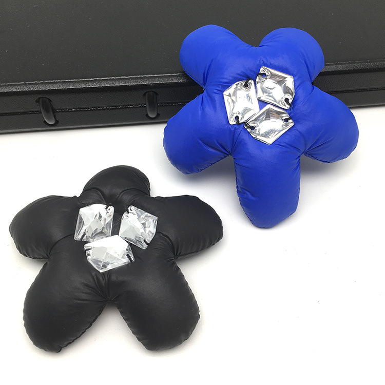 【立体花朵】水晶充棉花朵饰品 长筒袜服装箱包帽子补丁布贴FL139