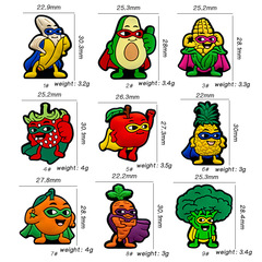 跨境 硅膠珠子食品級水果超人系列卡通硅膠珠diy奶嘴鏈