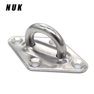 Stainless Steel 304 Diamond Door Buckle Sunshade Sail Accessories Diamond Fixed Buckle Hanging Pan Eye Plate Boat Eye Plate Buckle