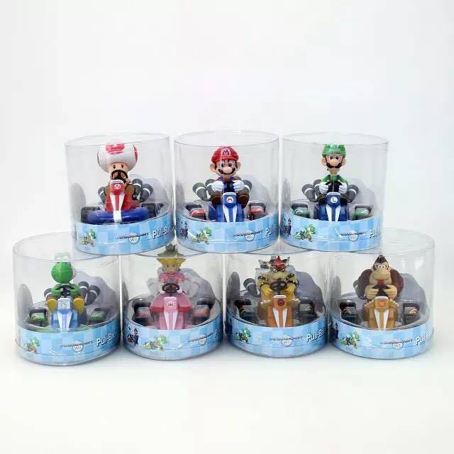 Super Mario pull back Car 7 red treasure green treasure Green Dragon gorilla flame dragon hand office can pick doll decoration Super Mario pull back Car 7 red treasure green treasure Green Dragon gorilla flame dragon hand office can pick doll decoration