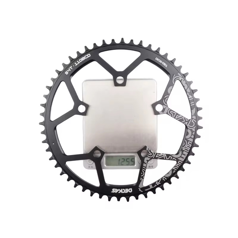 DECKAS Placa de diente 5 garra placa 38T 58T bicicleta de carretera Placa de diente 110BCD 5h agujero bicicleta positivo y negativo diente