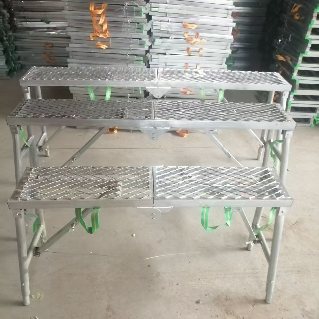 叠马凳升降加厚室内装修刮腻子多功能便携移动脚手架工程梯子