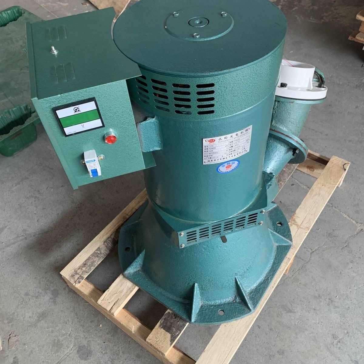 单相斜击式8kw水轮发电机8000w水力发电机