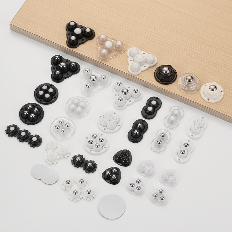 Adhesive Type Universal Pulley Punch-free Ball Bearing Wheel Household Thickened Base Quiet Mobile Wear-resistant Small Wheel