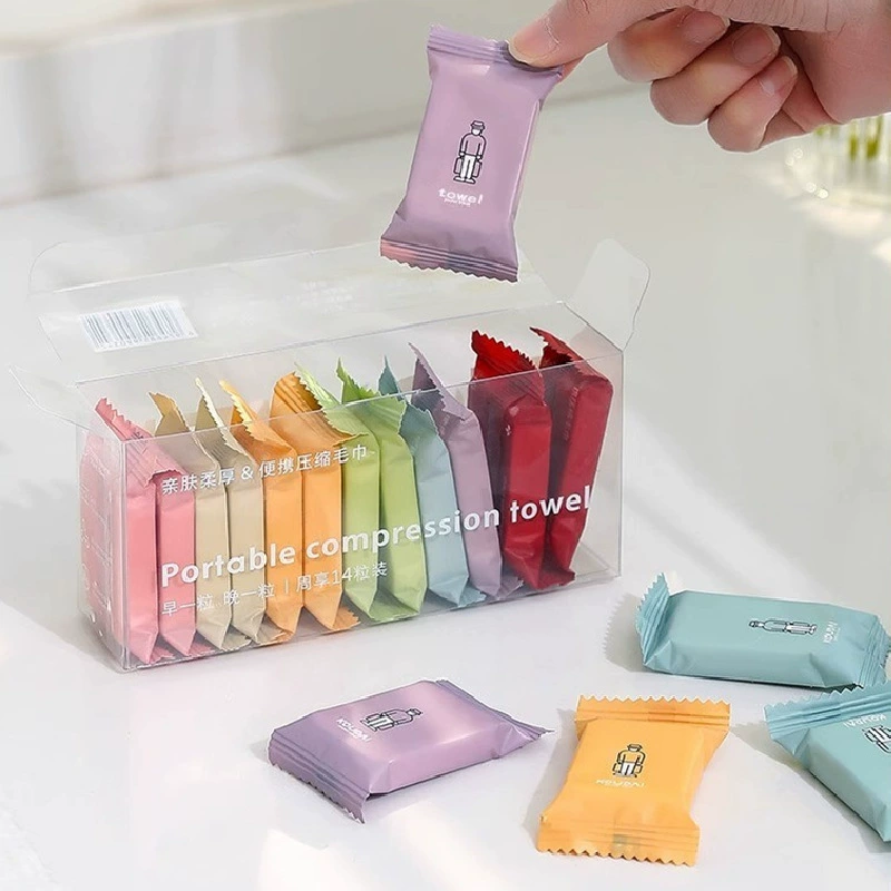 Одноразовое сжатое хлопковое полотенце, банное полотенце, полотенце для лица, дорожный размер, гостиничные принадлежности, утолщенный дорожный артефакт больших размеров