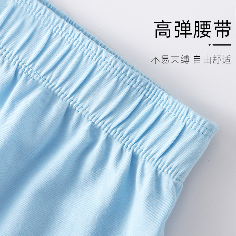 Ropa interior de los hombres de algodón de media cintura de algodón Boxer shorts cabeza más tamaño boxeadores jóvenes ropa interior de los hombres