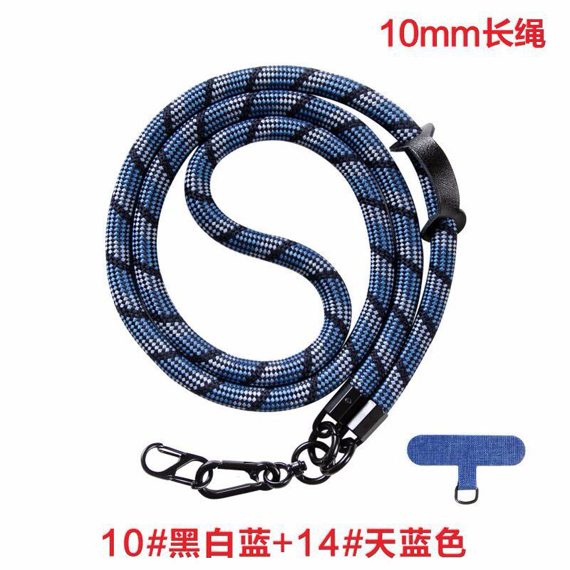 携帯電話のストラップの斜め掛けの10mmの首掛けの太い編みの携帯電話のストラップの多機能の斜め掛けのストラップのポリエステルの携帯電話のストラップ|undefined