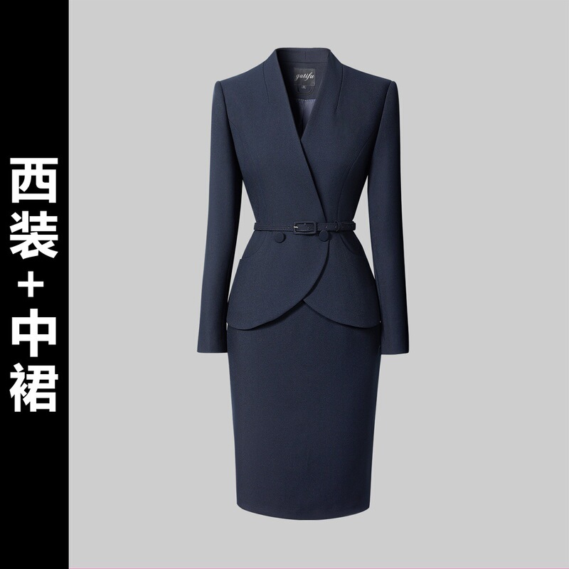 西装套装女2025新款职业气质时尚干练售楼部案场客服珠宝店工作服|undefined