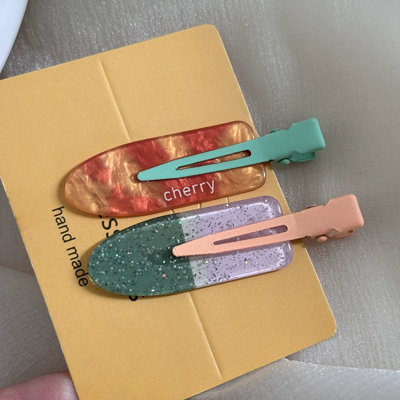 Красивая заколка для волос, зажимы для волос, аксессуар для волос, челка, 2 штуки