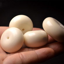 天然象牙果面包圈平安扣隔珠挂件吊坠手串大小金刚菩提散珠配饰