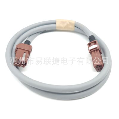 JAE连接器 双棕4针短线USB 7475-0749 L=620mm汽车线束