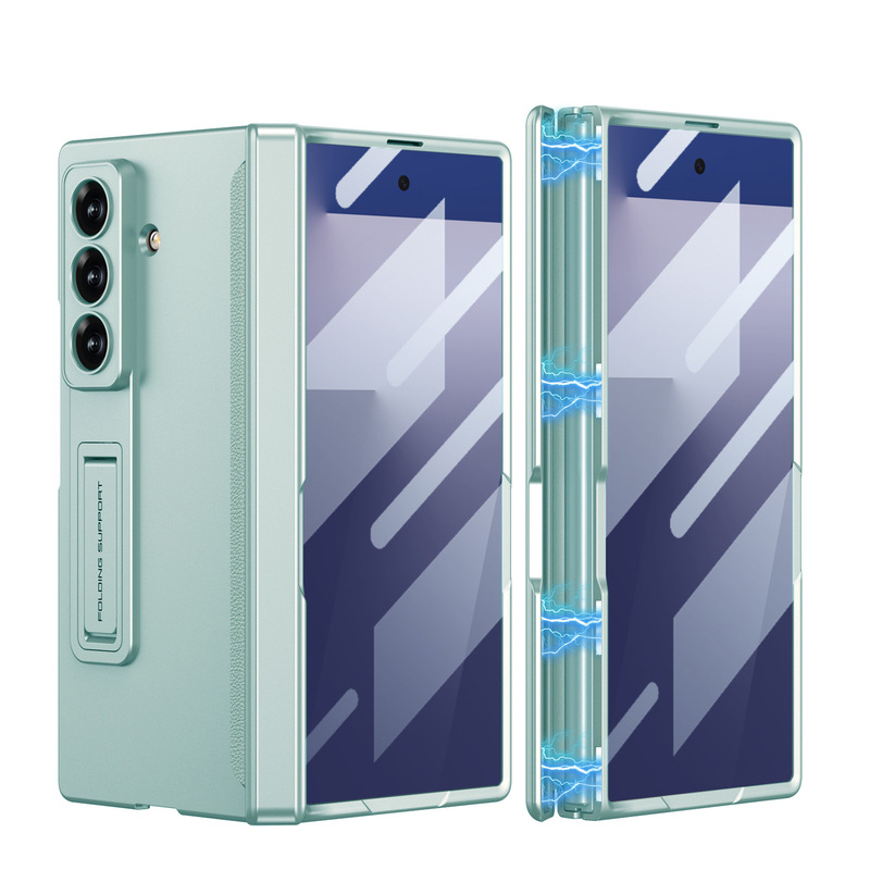 gkkはサムスンzfold7携帯電話ケース、薄型、落下防止、磁気折りたたみスタンド、シェルフィルム、正確な穴をすべて含むに適しています。|undefined