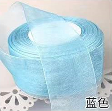 Liquidación al por mayor 4cm transparente hilo de nieve cinta flor regalo caja hornear cinta gasa hecha a mano arco cinta