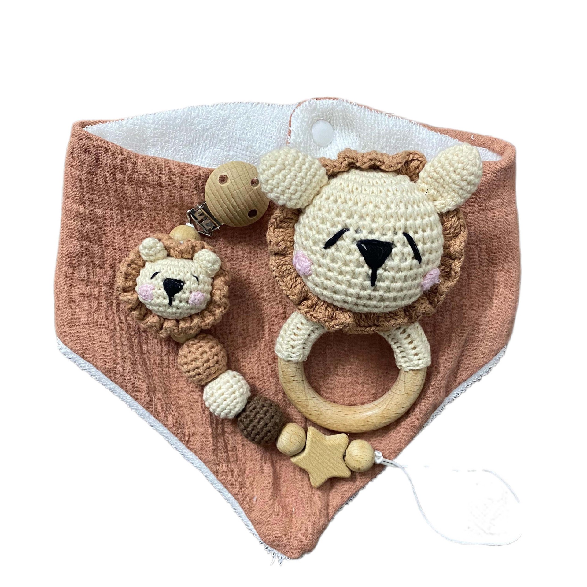 Toalla de bolsa de bebé Caja de regalo de nacimiento Toalla de cuidado de bebé Juego de sonajero Bebé recién nacido Juguete de bebé Nuevo